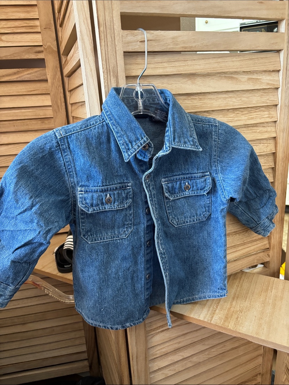 Cherokee Dark Blue Kids Denim Shirt 24 Months